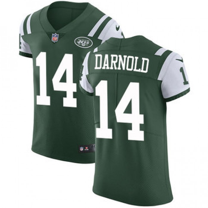 Nike New YorkJets #14 Sam Darnold Green Team Color Men's Stitched NFL Vapor Untouchable Elite Jersey