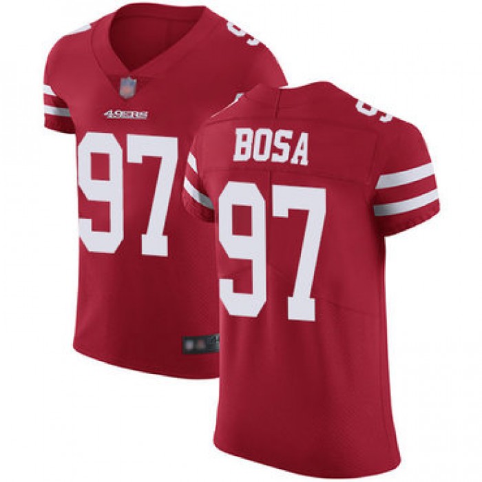 49ers #97 Nick Bosa Red Team Color Men's Stitched Football Vapor Untouchable Elite Jersey