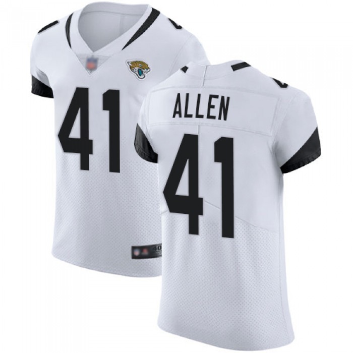 Jaguars #41 Josh Allen White Men's Stitched Football Vapor Untouchable Elite Jersey