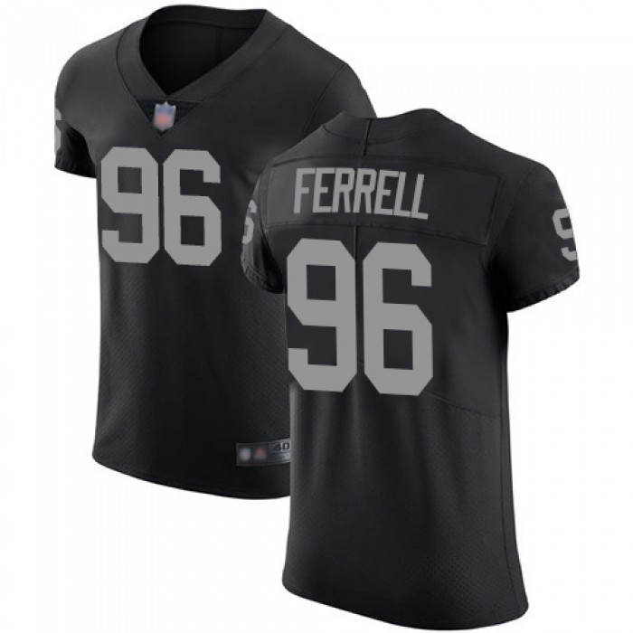 Raiders #96 Clelin Ferrell Black Team Color Men's Stitched Football Vapor Untouchable Elite Jersey