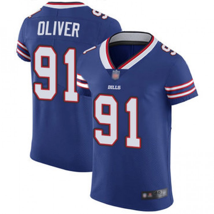 Bills #91 Ed Oliver Royal Blue Team Color Men's Stitched Football Vapor Untouchable Elite Jersey