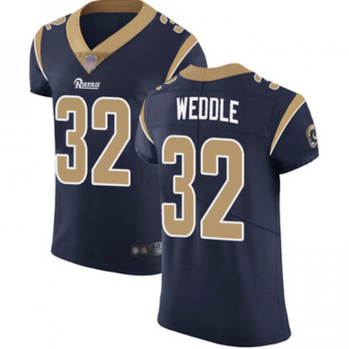 Rams #32 Eric Weddle Navy Blue Team Color Men's Stitched Football Vapor Untouchable Elite Jersey