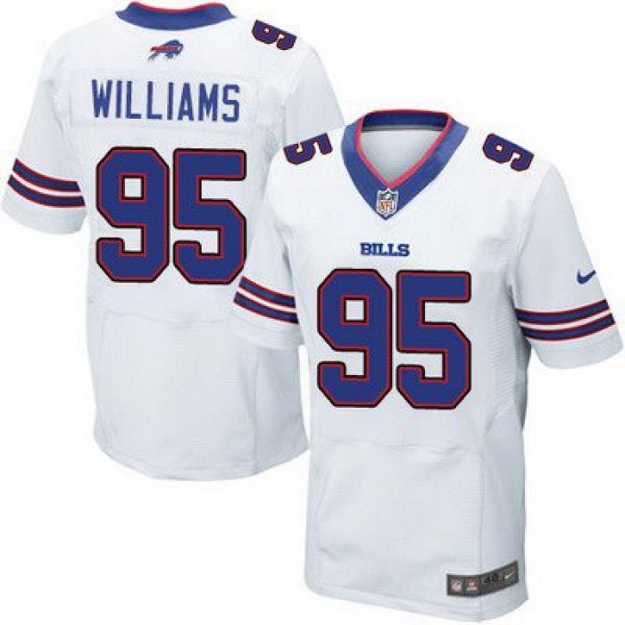 Men's Buffalo Bills #95 Kyle Williams 2013 Nike White Elite Jersey