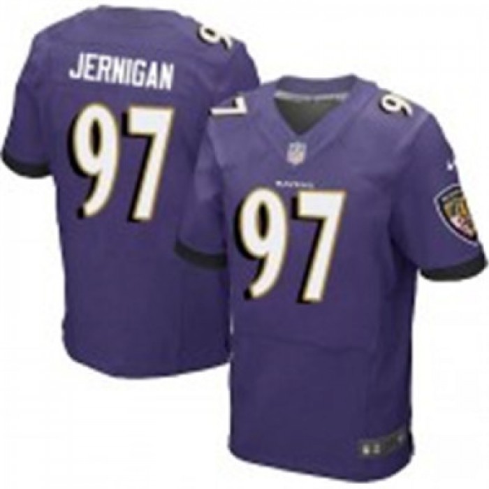 Nike Baltimore Ravens #97 Timmy Jernigan Purple Elite Jersey