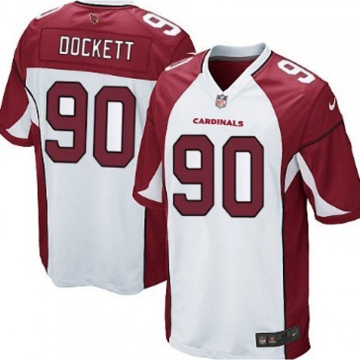 Nike Arizona Cardinals #90 Darnell Dockett White Game Jersey