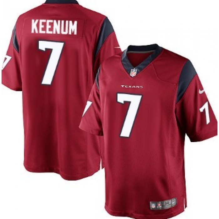 Nike Houston Texans #7 Case Keenum Red Game Jersey