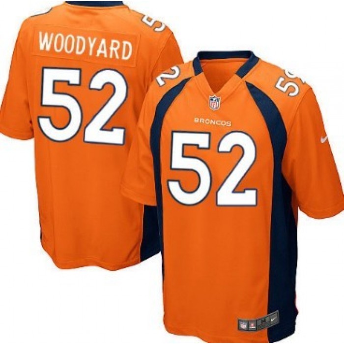 Nike Denver Broncos #52 Wesley Woodyard Orange Game Jersey