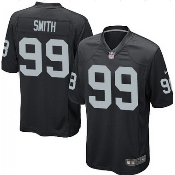 Men's Oakland Raiders #99 Aldon Smith Black Team Color NFL Nike Game Jersey