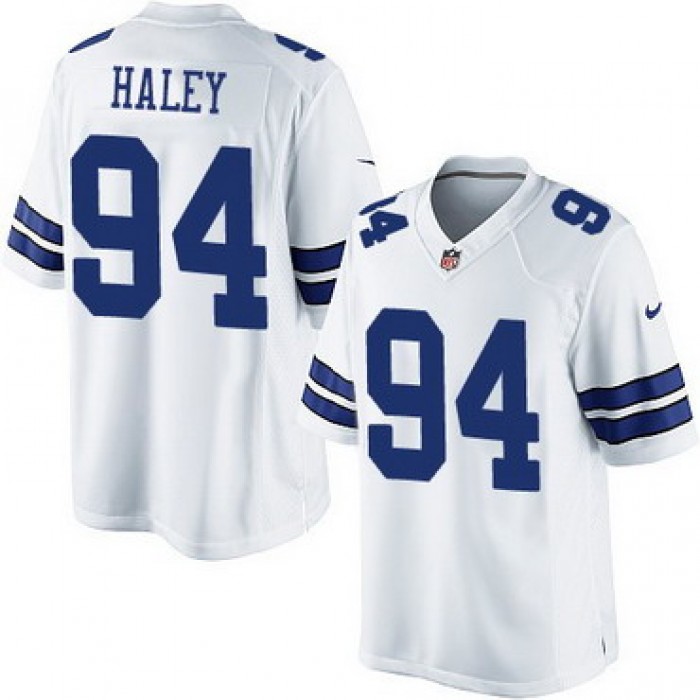 Youth Dallas Cowboys #94 Charles Haley White Retired Player NFL Nike Game Jersey