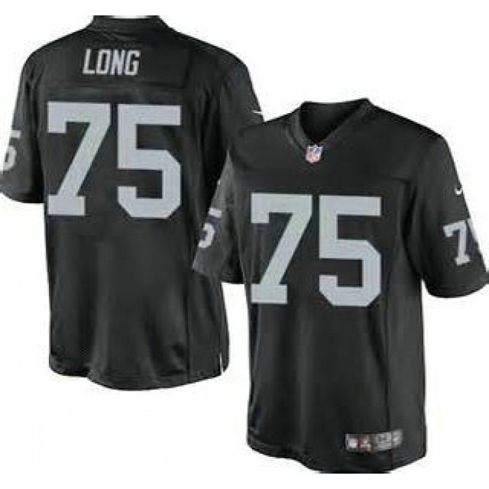Nike Oakland Raiders #75 Howie Long Black Game Jersey