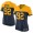 Women's Green Bay Packers #92 Reggie White Navy Blue With Gold NFL Nike Game Jersey