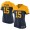 Women's Green Bay Packers #15 Bart Starr Navy Blue With Gold NFL Nike Game Jersey