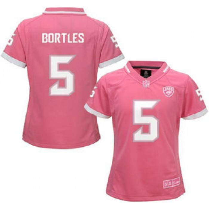 Women's Jacksonville Jaguars #5 Blake Bortles Pink Bubble Gum 2015 NFL Jersey