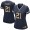Nike Cowboys #21 Ezekiel Elliott Navy Blue Team Color Women's Stitched NFL Elite Gold Jersey