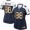 Nike Cowboys #88 Dez Bryant Navy Blue Thanksgiving Throwback Women's Stitched NFL Elite Gold Jersey