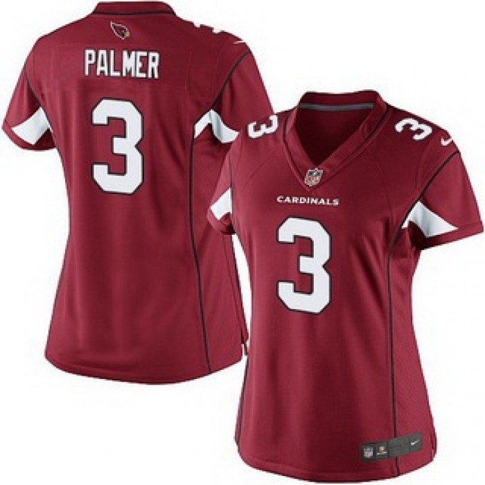 Women's Arizona Cardinals #3 Carson Palmer Red Team Color NFL Nike Game Jersey