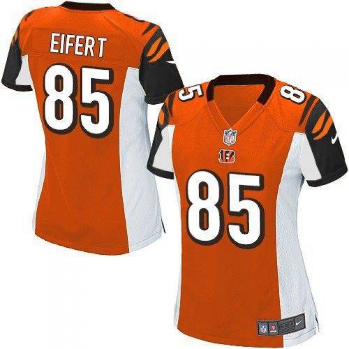 Women's Cincinnati Bengals #85 Tyler Eifert Orange Alternate NFL Nike Game Jersey