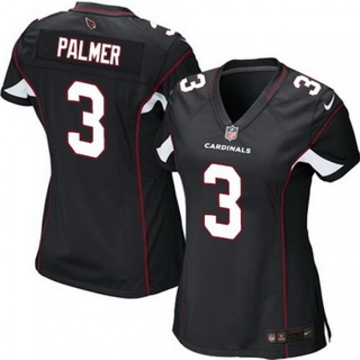 Women's Arizona Cardinals #3 Carson Palmer Black Alternate NFL Nike Game Jersey