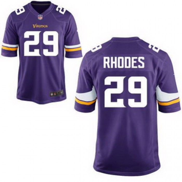 Women's Minnesota Vikings #29 Xavier Rhodes Purple Team Color Nike Game Jersey