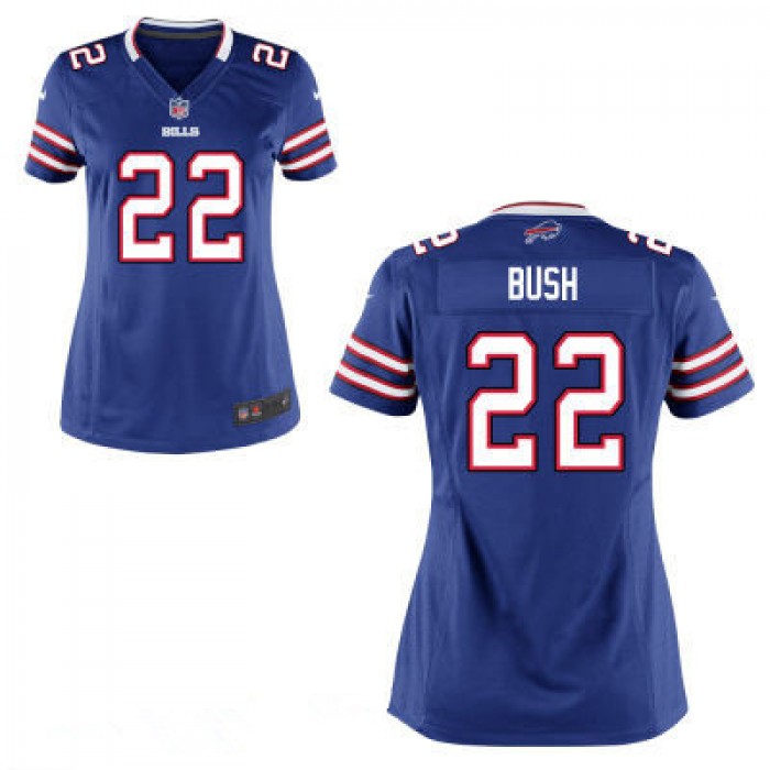 Women's Buffalo Bills #22 Reggie Bush Royal Blue Team Color Stitched NFL Nike Game Jersey