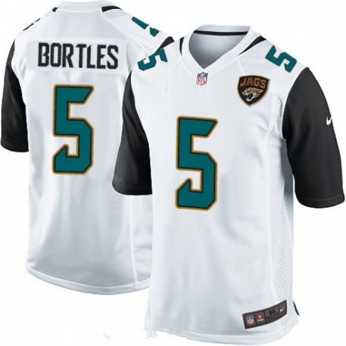 Youth Jacksonville Jaguars #5 Blake Bortles White Road Stitched NFL Nike Game Jersey