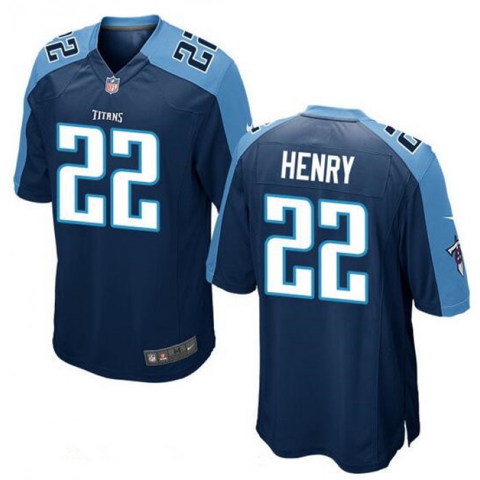 Youth Tennessee Titans #22 Derrick Henry Navy Blue Alternate Stitched NFL Nike Game Jersey