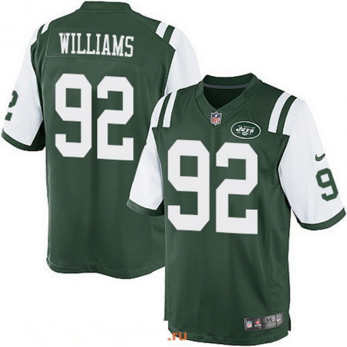 Youth New York Jets #92 Leonard Williams Green Team Color Stitched NFL Nike Game Jersey