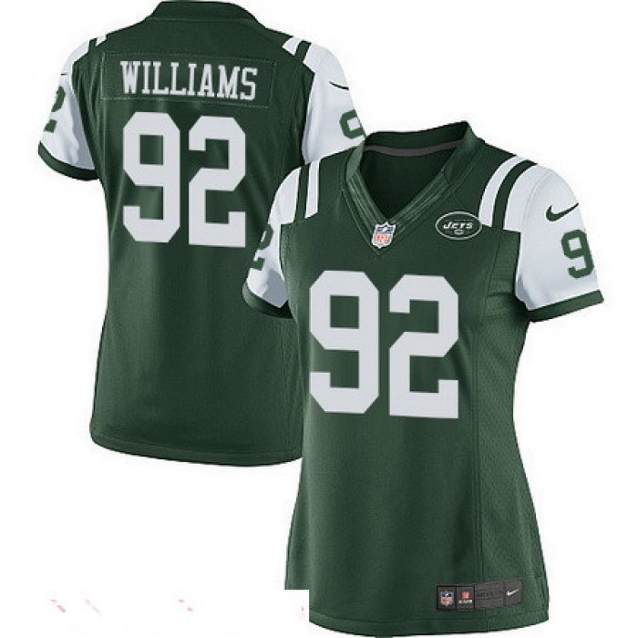 Women's New York Jets #92 Leonard Williams Green Team Color Stitched NFL Nike Game Jersey