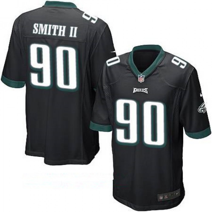Youth Philadelphia Eagles #90 Marcus Smith II Black Alternate Stitched NFL Nike Game Jersey