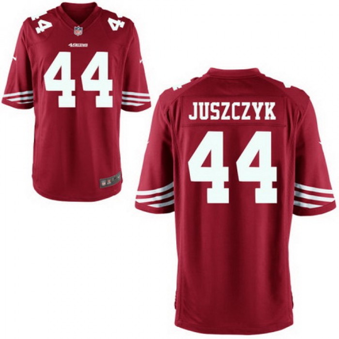 Men's San Francisco 49ers #44 Kyle Juszczyk Scarlet Red Team Color Stitched NFL Nike Game Jersey