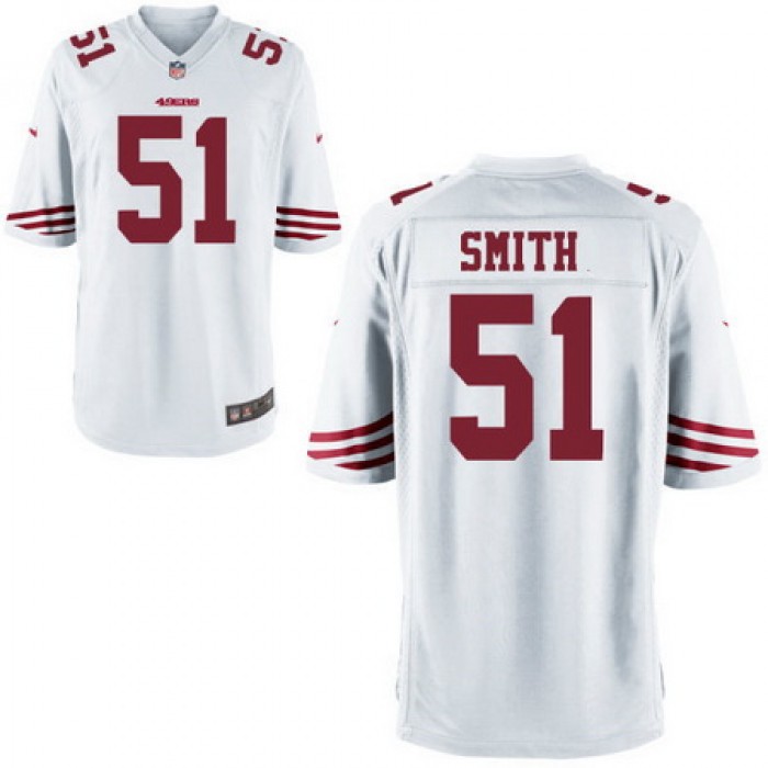 Men's San Francisco 49ers #51 Malcolm Smith White Road Stitched NFL Nike Game Jersey