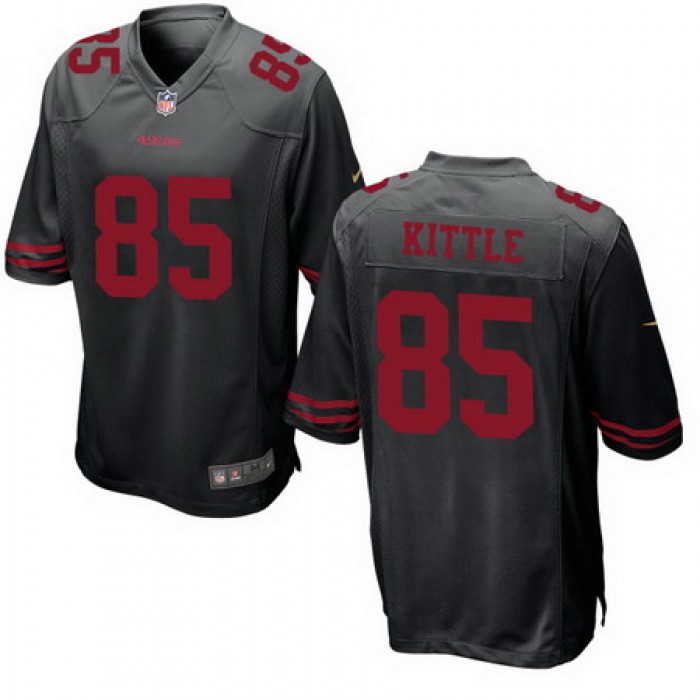Men's 2017 NFL Draft San Francisco 49ers #85 George Kittle Black Alternate Stitched NFL Nike Game Jersey