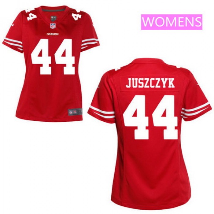 Women's San Francisco 49ers #44 Kyle Juszczyk Scarlet Red Team Color Stitched NFL Nike Game Jersey