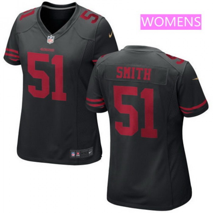 Women's San Francisco 49ers #51 Malcolm Smith Black Alternate Stitched NFL Nike Game Jersey