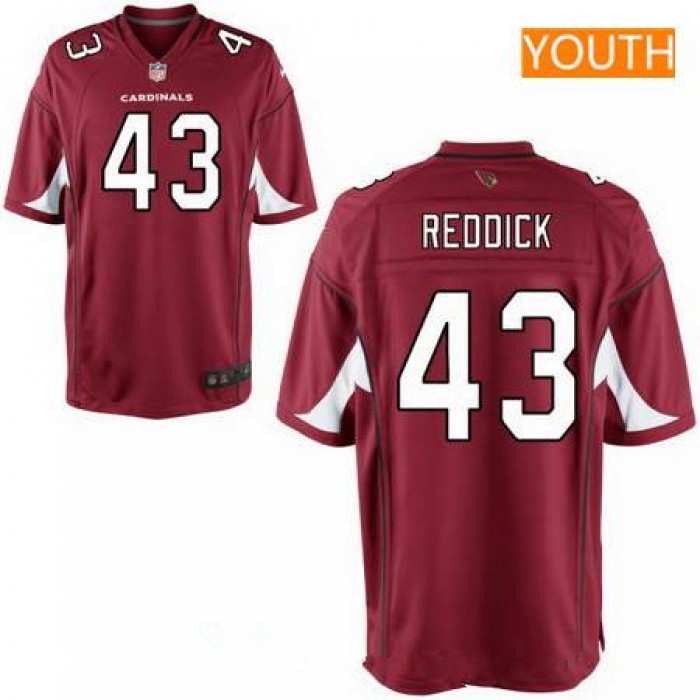 Youth 2017 NFL Draft Arizona Cardinals #43 Haason Reddick Red Team Color Stitched NFL Nike Game Jersey