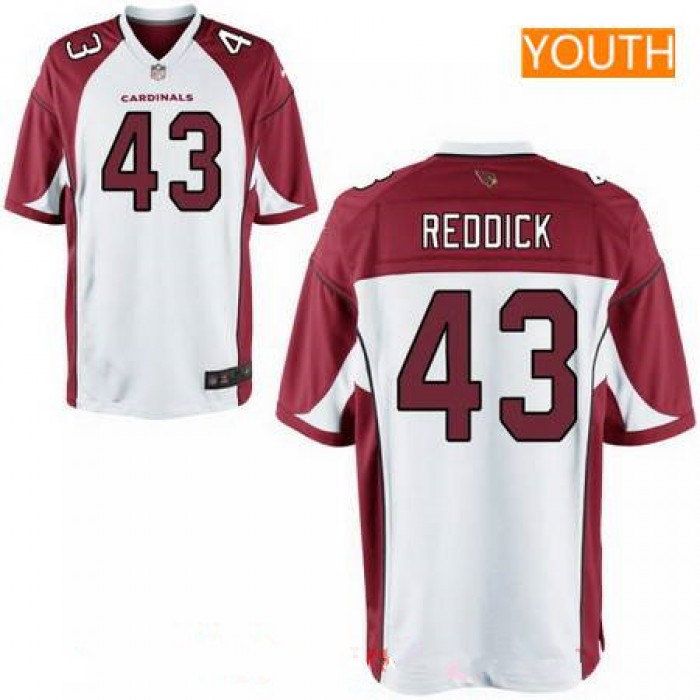Youth 2017 NFL Draft Arizona Cardinals #43 Haason Reddick White Road Stitched NFL Nike Game Jersey