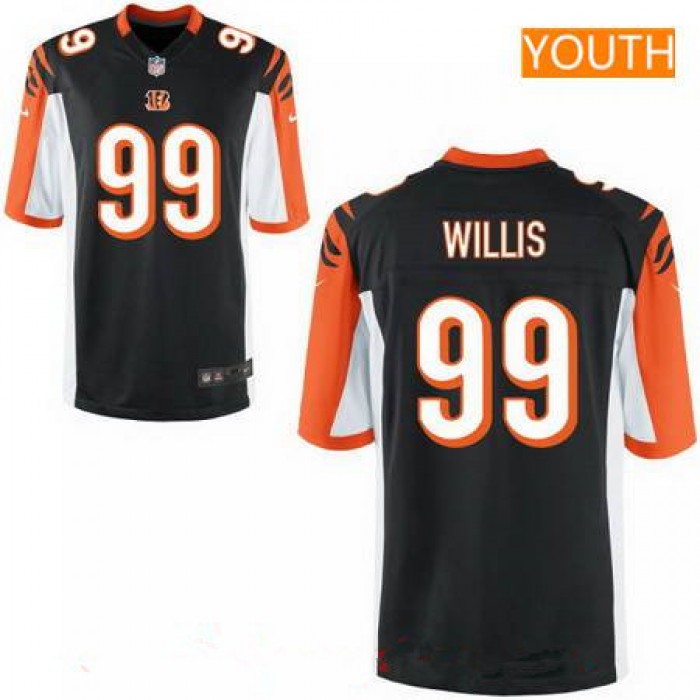 Youth 2017 NFL Draft Cincinnati Bengals #99 Jordan Willis Black Alternate Stitched NFL Nike Game Jersey