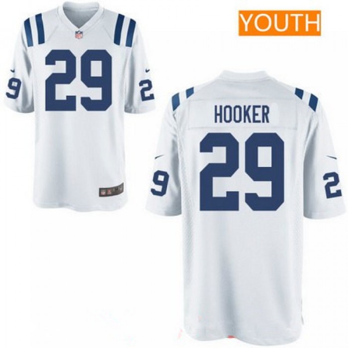 Youth 2017 NFL Draft Indianapolis Colts #29 Malik Hooker White Road Stitched NFL Nike Game Jersey
