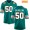 Youth 2017 NFL Draft Miami Dolphins #50 Raekwon McMillan Aqua Green Alternate Stitched NFL Nike Game Jersey