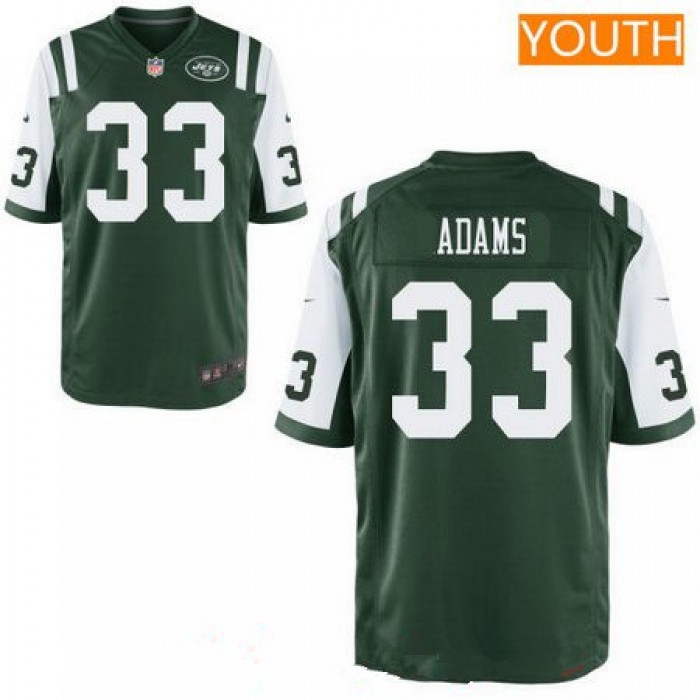 Youth 2017 NFL Draft New York Jets #33 Jamal Adams Green Team Color Stitched NFL Nike Game Jersey