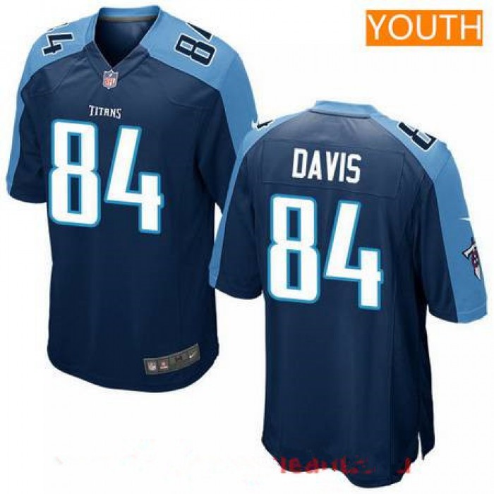 Youth 2017 NFL Draft Tennessee Titans #84 Corey Davis Navy Blue Alternate Stitched NFL Nike Game Jersey