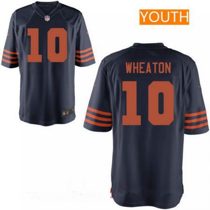 Youth Chicago Bears #10 Markus Wheaton Blue With Orange Alternate Stitched NFL Nike Game Jersey