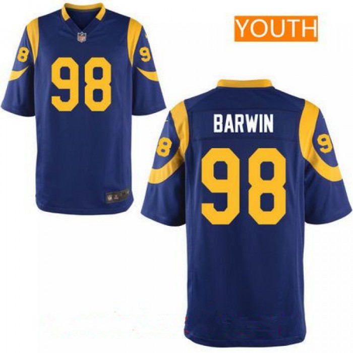 Youth Los Angeles Rams #98 Connor Barwin Royal Blue Alternate Stitched NFL Nike Game Jersey