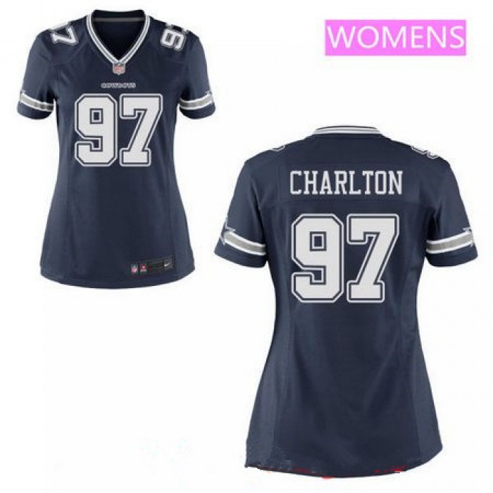 Women's 2017 NFL Draft Dallas Cowboys #97 Taco Charlton Navy Blue Team Color Stitched NFL Nike Game Jersey