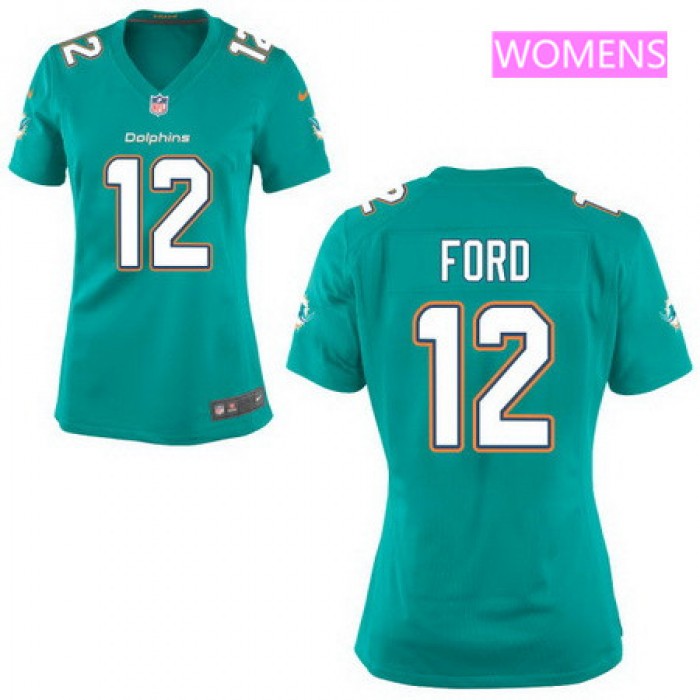 Women's 2017 NFL Draft Miami Dolphins #12 Isaiah Ford Green Team Color Stitched NFL Nike Game Jersey