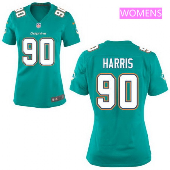 Women's 2017 NFL Draft Miami Dolphins #90 Charles Harris Green Team Color Stitched NFL Nike Game Jersey