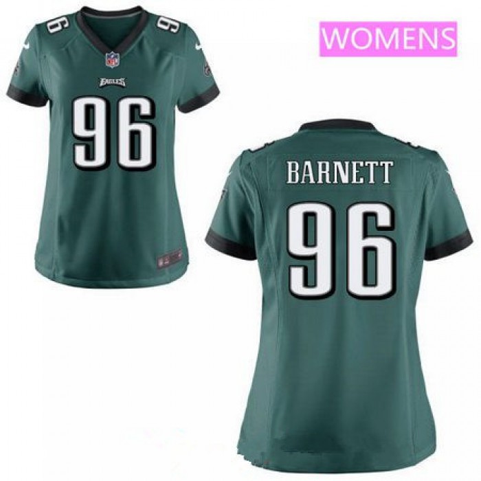 Women's 2017 NFL Draft Philadelphia Eagles #96 Derek Barnett Midnight Green Team Color Stitched NFL Nike Game Jersey