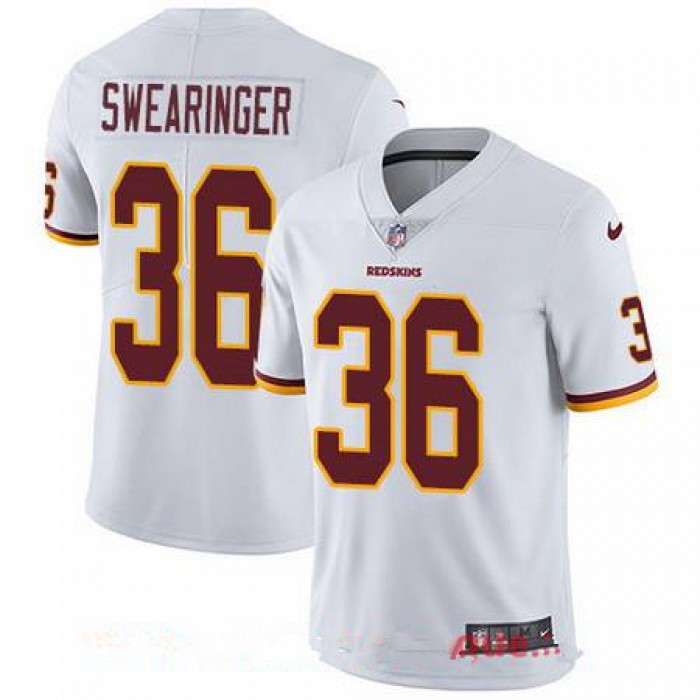 Youth Washington Redskins #36 D.J. Swearinger White Road Stitched NFL Nike Game Jersey