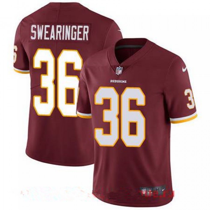Youth Washington Redskins #36 D.J. Swearinger Burgundy Red Team Color Stitched NFL Nike Game Jersey