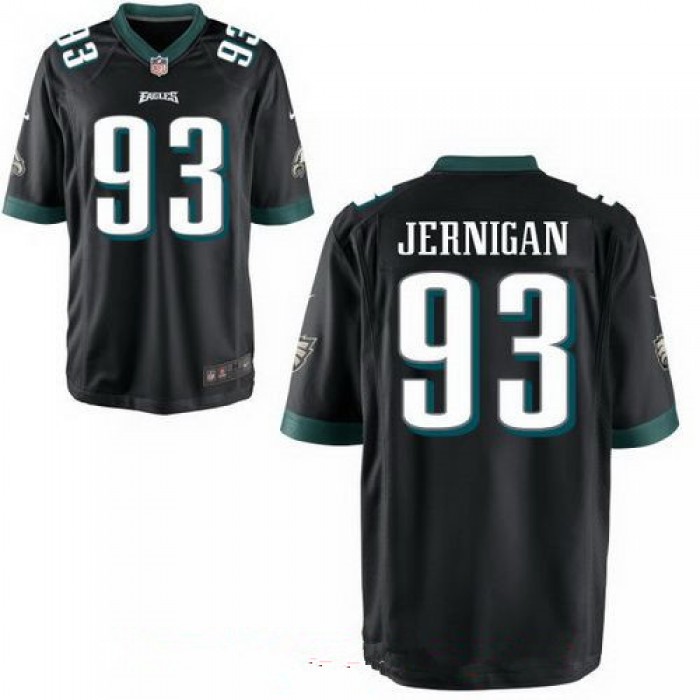 Men's Philadelphia Eagles #93 Timmy Jernigan Black Alternate Stitched NFL Nike Game Jersey